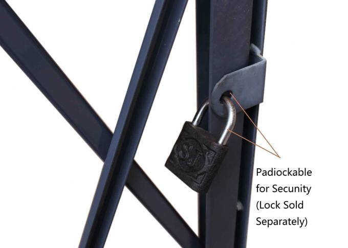 Las puertas de seguridad plegables de acero grises para el metal del negocio Scissor la puerta sin montar